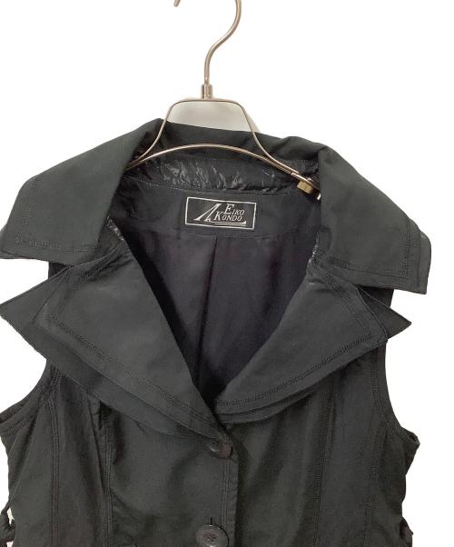 EIKO KONDO（エイココンドウ）EIKO KONDO (エイココンドウ) ノースリーブワンピース ブラック ブラック サイズ:42の古着・服飾アイテム