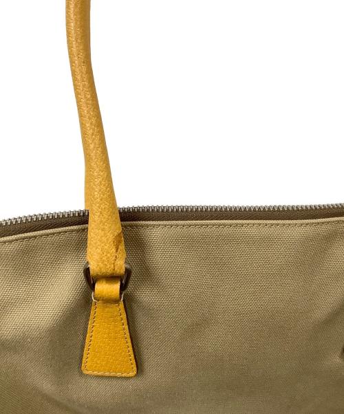 PRADA（プラダ）PRADA (プラダ) トートバッグ ベージュ×オレンジ ベージュ×オレンジの古着・服飾アイテム