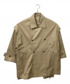 O0uオー・ゼロ・ユー）の古着「GILET　LAPEL　COAT」｜ベージュ