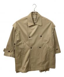 O0u（オー・ゼロ・ユー）の古着「GILET　LAPEL　COAT」｜ベージュ