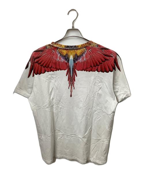MARCELO BURLON（マルセロバーロン）MARCELO BURLON (マルセロバーロン) White Alas Red T-Shirt ホワイト サイズ:XLの古着・服飾アイテム