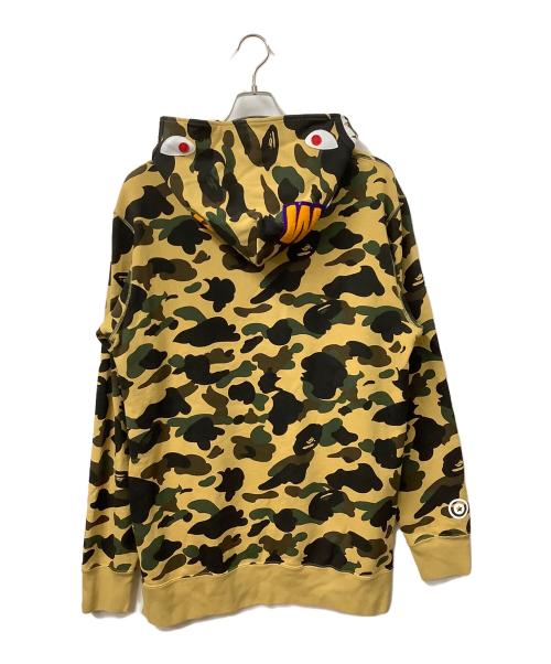 A BATHING APE（ア ベイシング エイプ）A BATHING APE (ア ベイシング エイプ) シャークパーカー カーキ サイズ:XLの古着・服飾アイテム