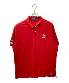 POLO RALPH LAUREN×MLB（ポロ・ラルフローレン×エムエルビー）の古着「ポロシャツ 	セントルイス・カージナルス」｜レッド