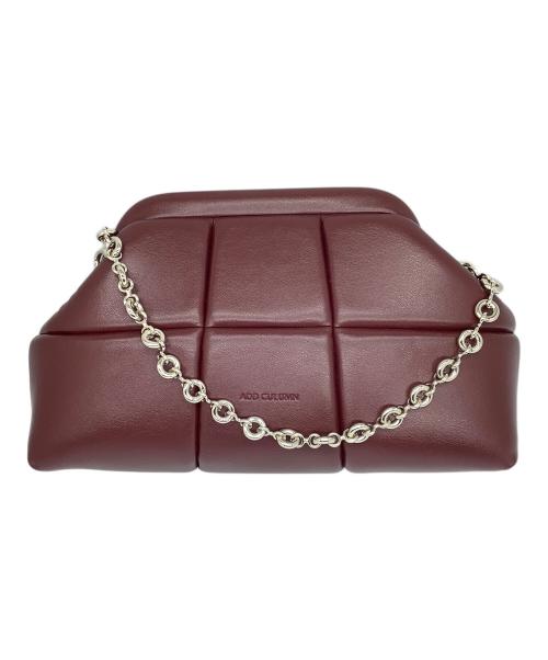 ADD CULUMN（アドカラム）ADD CULUMN (アドカラム) PUFF CLASP チェーンバッグ ワインレッドの古着・服飾アイテム
