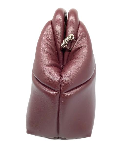 ADD CULUMN（アドカラム）ADD CULUMN (アドカラム) PUFF CLASP チェーンバッグ ワインレッドの古着・服飾アイテム