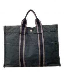 HERMES（エルメス）の古着「コットンキャンバストートバッグ」｜ネイビー