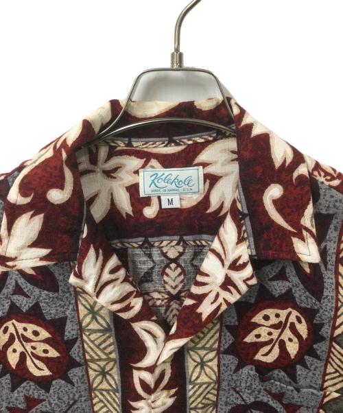 kolekole（コレコレ）kolekole (フメイ) アロハシャツ レッド レッド サイズ:Mの古着・服飾アイテム