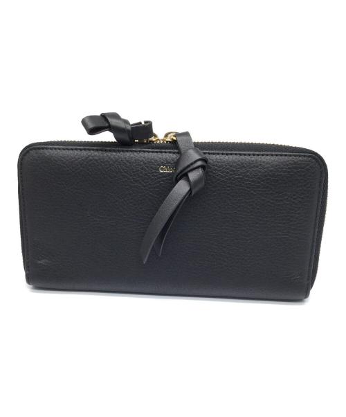 Chloe（クロエ）Chloe (クロエ) 長財布 ブラック ブラックの古着・服飾アイテム