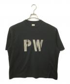 blurhms ROOTSTOCKブラームスルーツストック）の古着「POW Print Tee BIG」｜ブラック