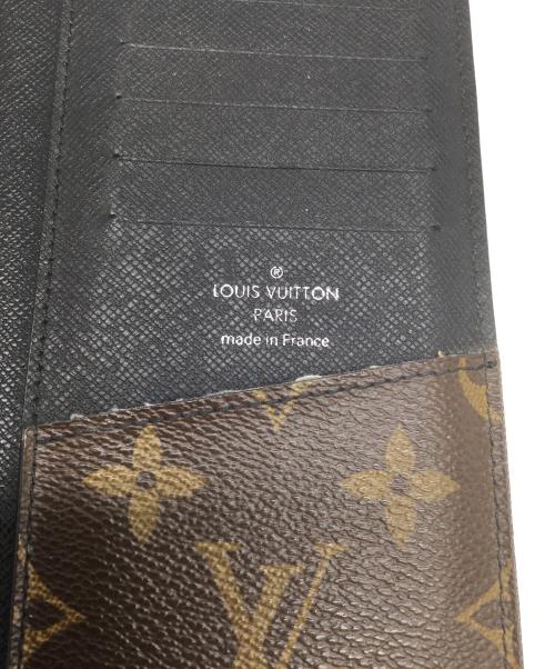 LOUIS VUITTON（ルイ ヴィトン）LOUIS VUITTON (ルイ ヴィトン) 	マカサー ポルトフォイユ・ブラザ ブラウン×ブラックの古着・服飾アイテム