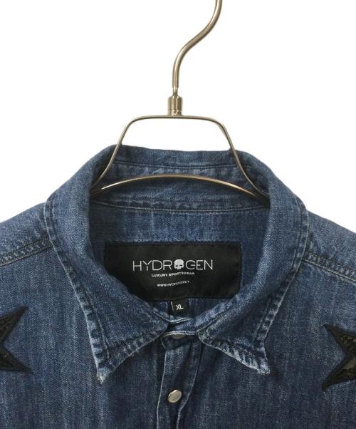 HYDROGEN（ハイドロゲン）HYDROGEN (ハイドロゲン) デニムシャツ インディゴ サイズ:XLの古着・服飾アイテム