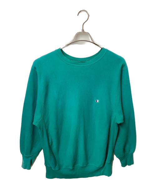 Champion REVERSE WEAVE（チャンピオン リバース ウィーブ）Champion REVERSE WEAVE (チャンピオン リバース ウィーブ) スウェット グリーン グリーン サイズ:XLの古着・服飾アイテム