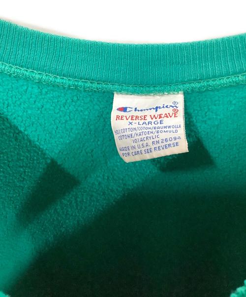 Champion REVERSE WEAVE（チャンピオン リバース ウィーブ）Champion REVERSE WEAVE (チャンピオン リバース ウィーブ) スウェット グリーン グリーン サイズ:XLの古着・服飾アイテム