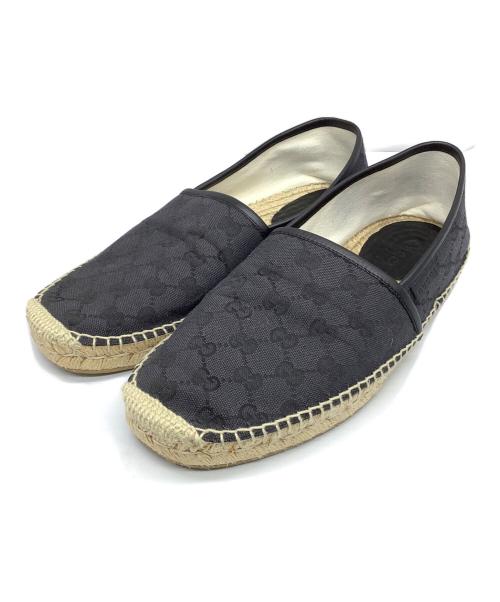 GUCCI（グッチ）GUCCI (グッチ) エスパドリーユ ブラック サイズ:8　1/2の古着・服飾アイテム
