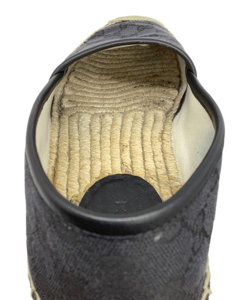 GUCCI（グッチ）GUCCI (グッチ) エスパドリーユ ブラック サイズ:8　1/2の古着・服飾アイテム