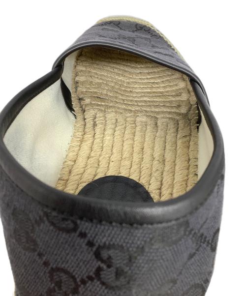 GUCCI（グッチ）GUCCI (グッチ) エスパドリーユ ブラック サイズ:8　1/2の古着・服飾アイテム