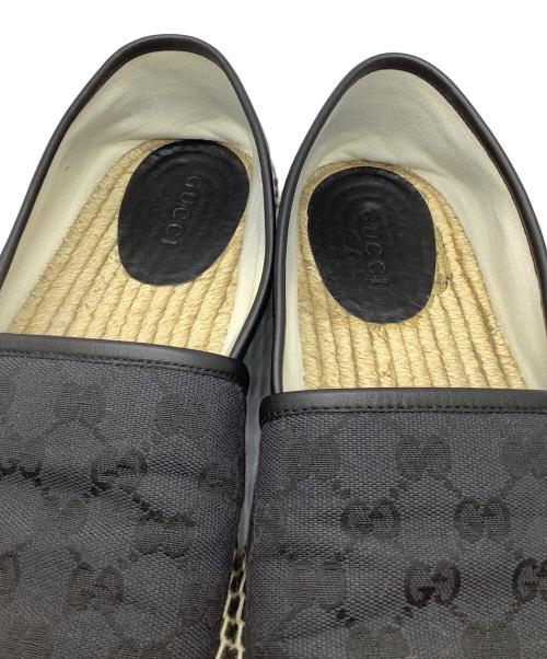 GUCCI（グッチ）GUCCI (グッチ) エスパドリーユ ブラック サイズ:8　1/2の古着・服飾アイテム