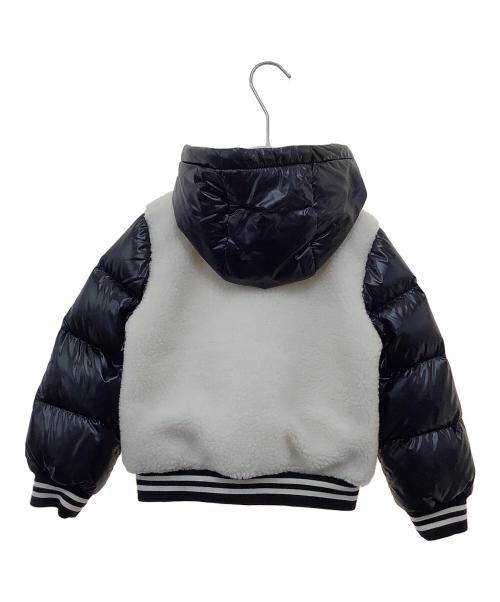 MONCLER（モンクレール）MONCLER (モンクレール) ダウンジャケット ホワイト×ブラック サイズ:100cm 未使用品の古着・服飾アイテム