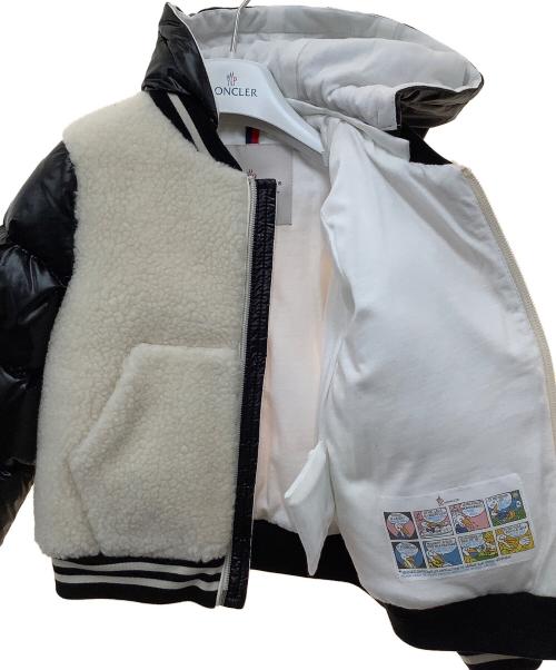 MONCLER（モンクレール）MONCLER (モンクレール) ダウンジャケット ホワイト×ブラック サイズ:100cm 未使用品の古着・服飾アイテム