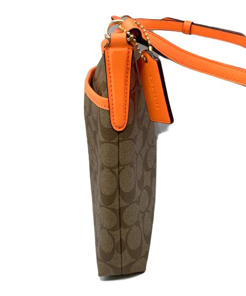 COACH（コーチ）COACH (コーチ) ショルダーバッグ ベージュ×オレンジ ベージュの古着・服飾アイテム