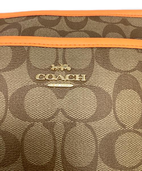 COACH（コーチ）COACH (コーチ) ショルダーバッグ ベージュ×オレンジ ベージュの古着・服飾アイテム