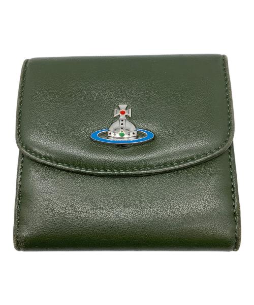 Vivienne Westwood（ヴィヴィアンウエストウッド）Vivienne Westwood (ヴィヴィアンウエストウッド) EMMA SMALL WALLET オリーブの古着・服飾アイテム