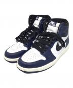 NIKEナイキ）の古着「AIR JORDAN 1 RETRO HIGH OG」｜ホワイト×ネイビー