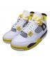 NIKE（ナイキ）の古着「WMNS AIR JORDAN 4 RETRO」｜ホワイト×イエロー