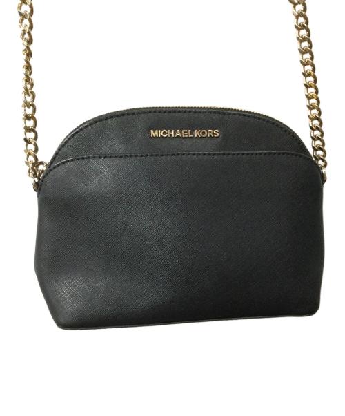 MICHAEL KORS（マイケル・コース）MICHAEL KORS (マイケルコース) ショルダーバッグ ブラック ブラックの古着・服飾アイテム