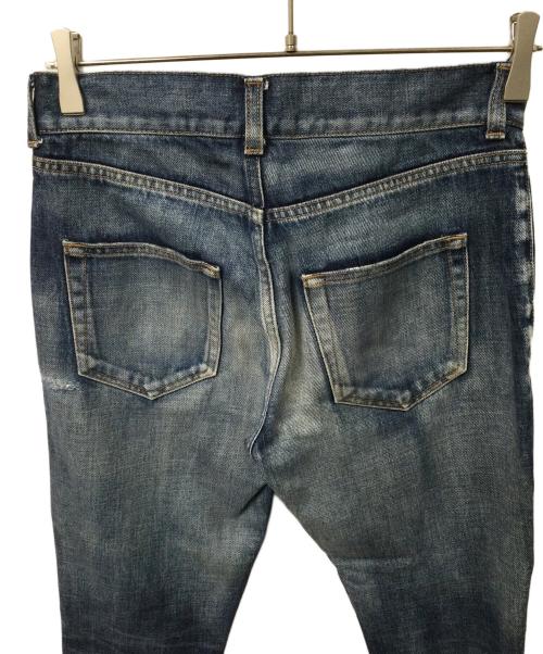Saint Laurent Paris（サンローランパリ）Saint Laurent Paris (サンローランパリ) ダメージ加工デニムパンツ　インディゴ インディゴ サイズ:27の古着・服飾アイテム