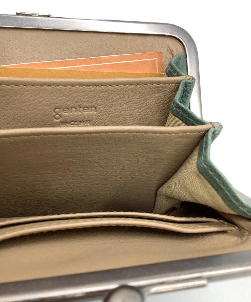 genten（ゲンテン）genten (ゲンテン) アンティーコ 口金ミニ財布 グリーン 未使用品の古着・服飾アイテム