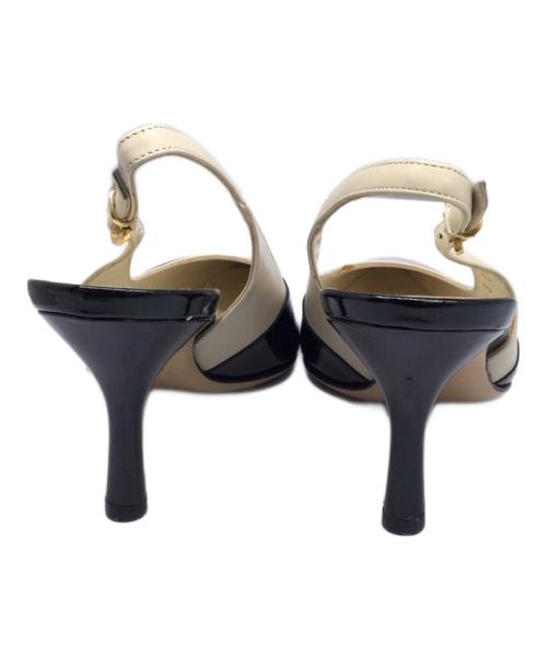 Salvatore Ferragamo（サルヴァトーレ フェラガモ）Salvatore Ferragamo (サルヴァトーレ フェラガモ) パンプス ブラック×ベージュ サイズ:6Cの古着・服飾アイテム