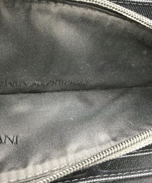 EMPORIO ARMANI（エンポリオアルマーニ）EMPORIO ARMANI (エンポリオアルマーニ) ラウンドファスナー長財布 ブラックの古着・服飾アイテム