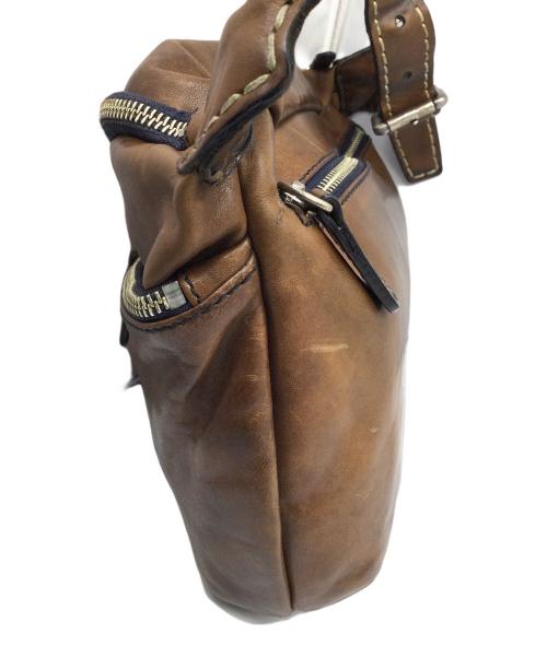 galletti（ガレッティ）GALLETTI (ガレッティ) レザーボディバッグ ブラウン ブラウンの古着・服飾アイテム