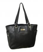 COACHコーチ）の古着「レザートートバッグ ブラック」