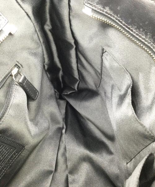COACH（コーチ）COACH (コーチ) レザートートバッグ ブラックの古着・服飾アイテム