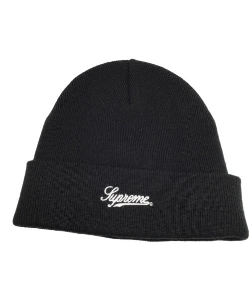 SUPREME（シュプリーム）Supreme (シュプリーム) ANTIHERO (アンタイヒーロー) ANTIHERO  20AW  ANTIHERO Beanie ダブルネームロゴ刺繍ニット帽 ブラックの古着・服飾アイテム