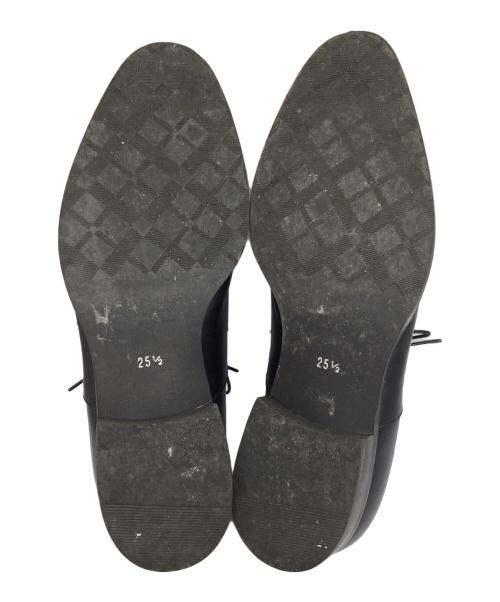 BLACK LABEL CRESTBRIDGE（ブラックレーベル クレストブリッジ）BLACK LABEL CRESTBRIDGE (ブラックレーベル クレストブリッジ) ストレートチップシューズ ブラック ブラック サイズ:25.5の古着・服飾アイテム