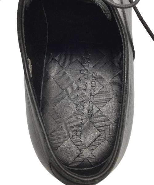BLACK LABEL CRESTBRIDGE（ブラックレーベル クレストブリッジ）BLACK LABEL CRESTBRIDGE (ブラックレーベル クレストブリッジ) ストレートチップシューズ ブラック ブラック サイズ:25.5の古着・服飾アイテム