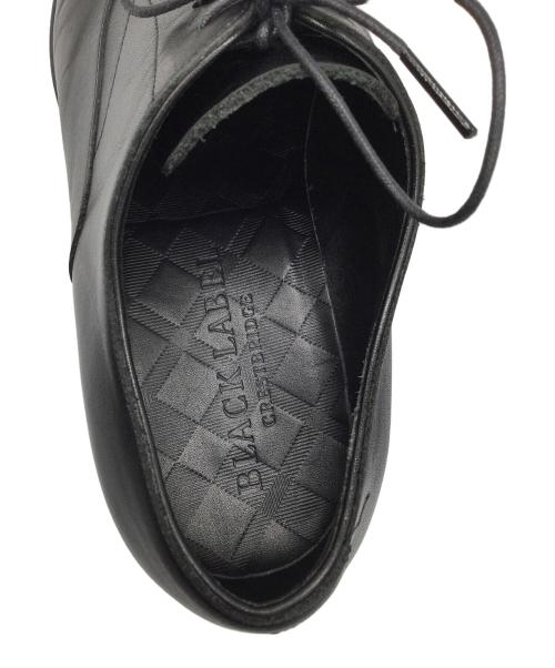 BLACK LABEL CRESTBRIDGE（ブラックレーベル クレストブリッジ）BLACK LABEL CRESTBRIDGE (ブラックレーベル クレストブリッジ) ストレートチップシューズ ブラック ブラック サイズ:25.5の古着・服飾アイテム