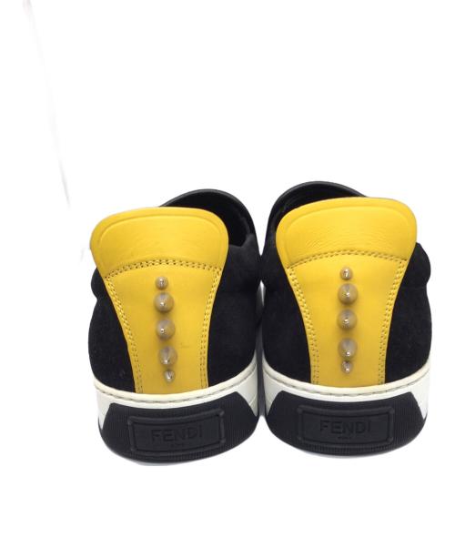 FENDI（フェンディ）FENDI (フェンディ) モンスターバグス スリッポン ブラック サイズ:7の古着・服飾アイテム