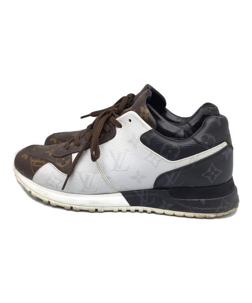 LOUIS VUITTON（ルイ ヴィトン）LOUIS VUITTON (ルイ ヴィトン) ランアウェイ・ラインスニーカー ブラウン×ホワイト×ブラック サイズ:6の古着・服飾アイテム