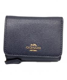 COACH（コーチ）の古着「3つ折り財布」｜ネイビー