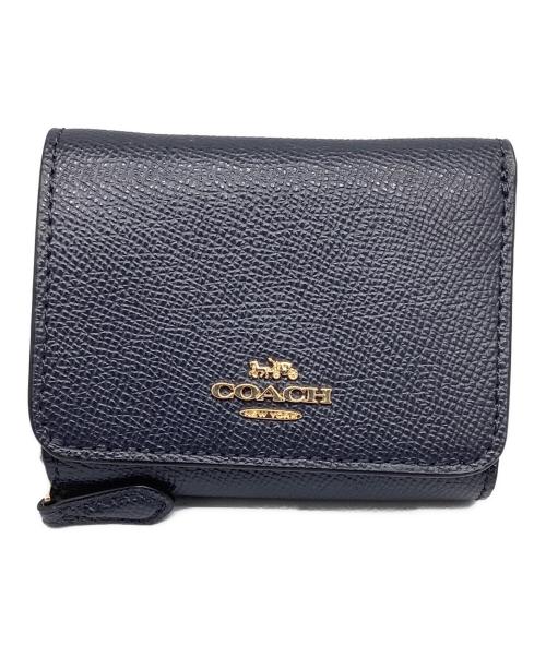 COACH（コーチ）COACH (コーチ) 3つ折り財布 ネイビーの古着・服飾アイテム