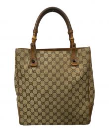 GUCCI（グッチ）の古着「ハンドバッグ ブラウン バンブー」｜ブラウン