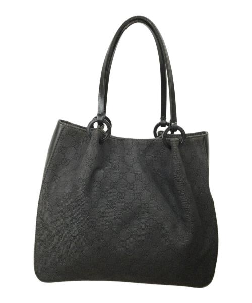 GUCCI（グッチ）GUCCI (グッチ) トートバッグ ブラック ブラウンの古着・服飾アイテム