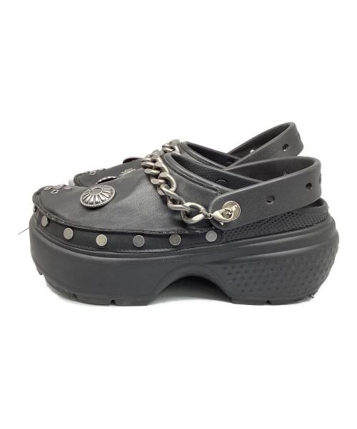 crocs（クロックス）crocs (クロックス) atmos (アトモス) STOMP EMBELLISHED CLOG ブラック サイズ:26の古着・服飾アイテム