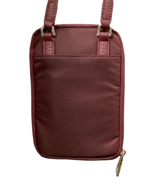 COCOCELUX GOLD（ココセリュックスゴールド）COCOCELUX GOLD (ココセリュックスゴールド) POCONO NYLON ｽﾏﾎﾎﾟｹｯﾄ付ｳｫﾚｯﾄｼｮﾙﾀﾞｰﾊﾞｯｸﾞ ワインレッド 未使用品の古着・服飾アイテム