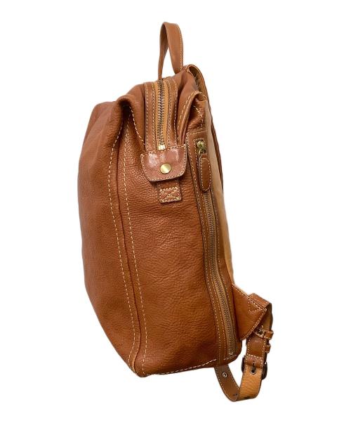 土屋鞄（ツチヤカバン）土屋鞄 (ツチヤカバン) トーンオイルヌメ ソフトミディアムバックパック  ブラウンの古着・服飾アイテム
