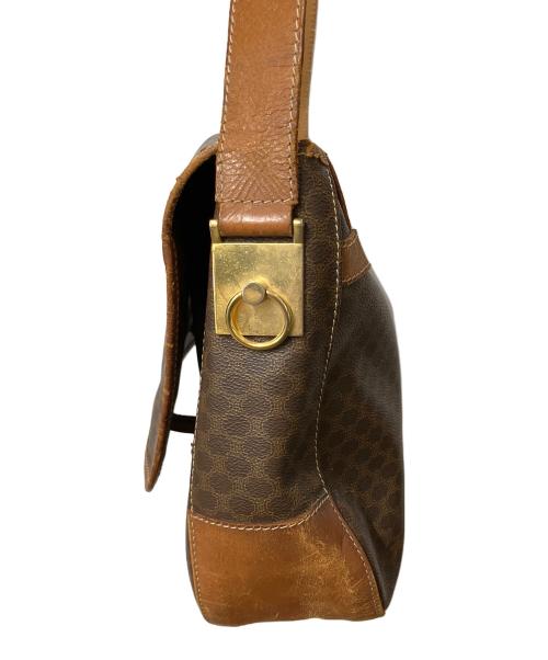 CELINE（セリーヌ）CELINE (セリーヌ) マカダム ショルダーバッグ ブラウンの古着・服飾アイテム